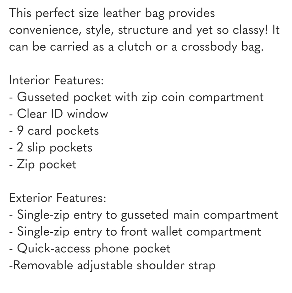TUMI Black Leather Crossbody Bag Detachable Strap - Picture 15 of 17
